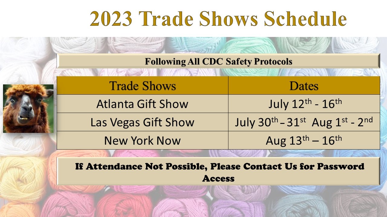 2023 Trade Shows Schedule